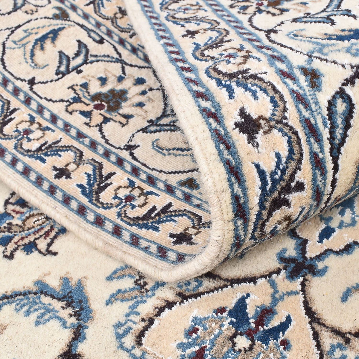 Perzisch tapijt - Nain - 201 x 145 cm - licht beige