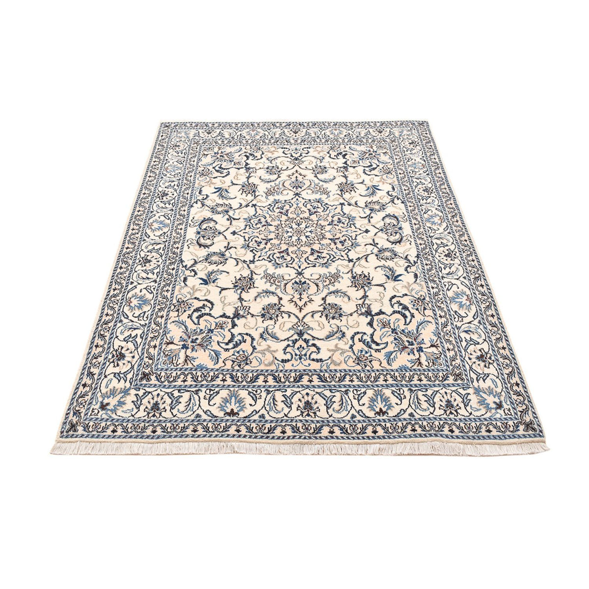 Perzisch tapijt - Nain - 201 x 145 cm - licht beige
