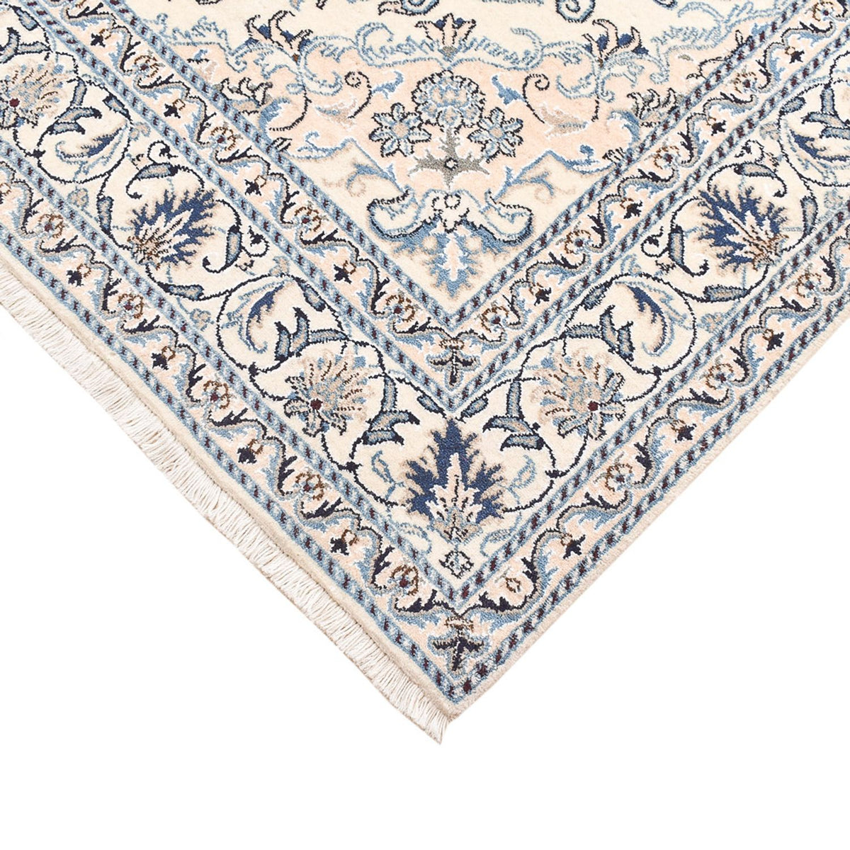 Perzisch tapijt - Nain - 203 x 148 cm - licht beige