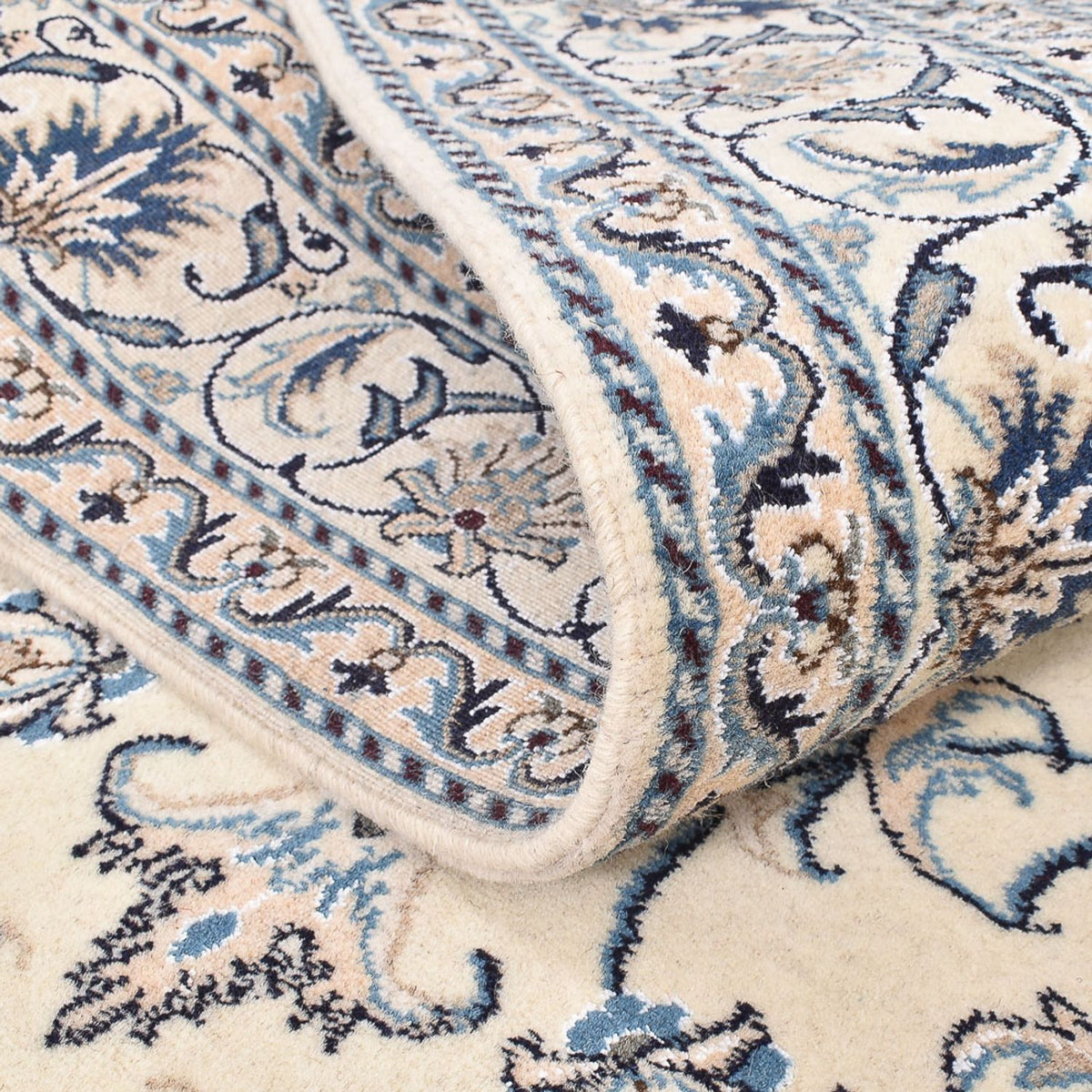 Perzisch tapijt - Nain - 203 x 148 cm - licht beige