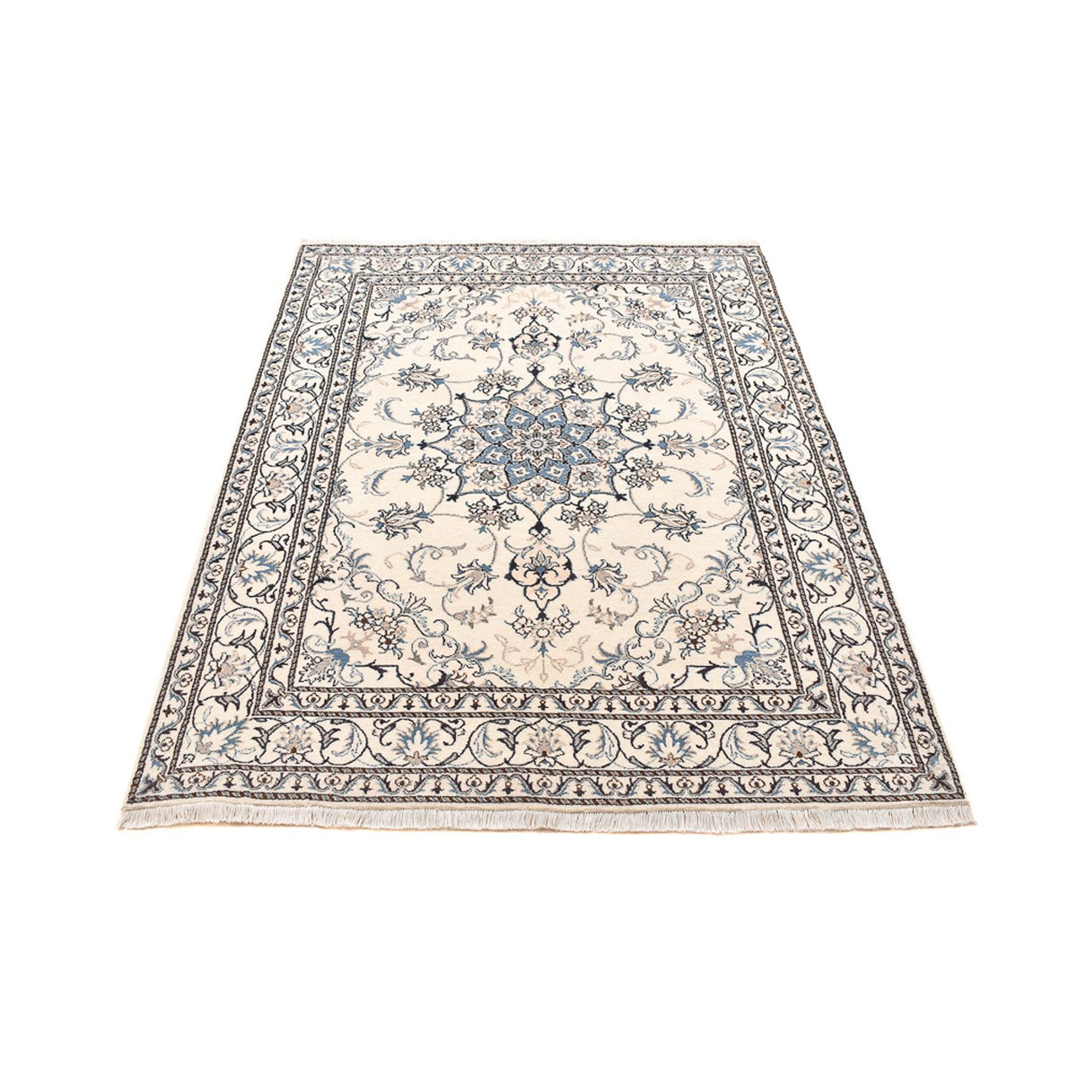 Perzisch tapijt - Nain - 204 x 151 cm - licht beige