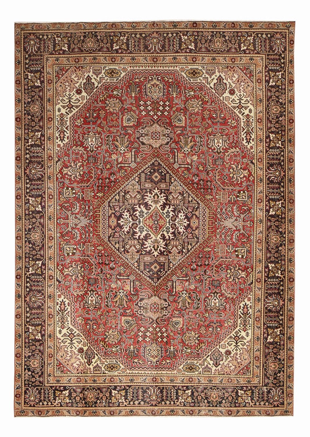 Perzisch tapijt - Tabriz - 348 x 245 cm - licht rood