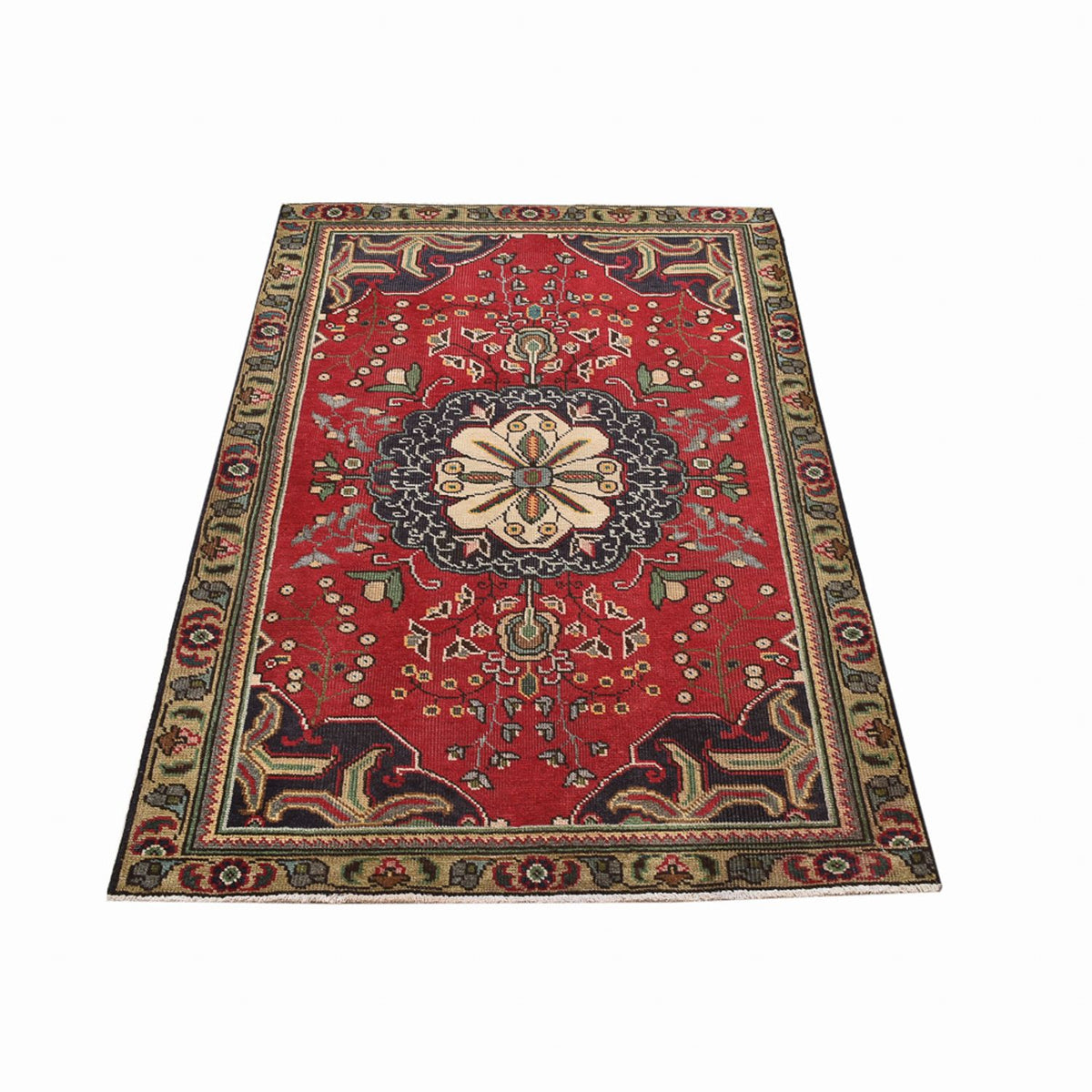 Perzisch tapijt - Tabriz - 155 x 100 cm - rood