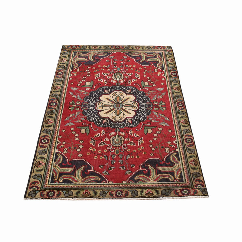 Perzisch tapijt - Tabriz - 155 x 100 cm - rood