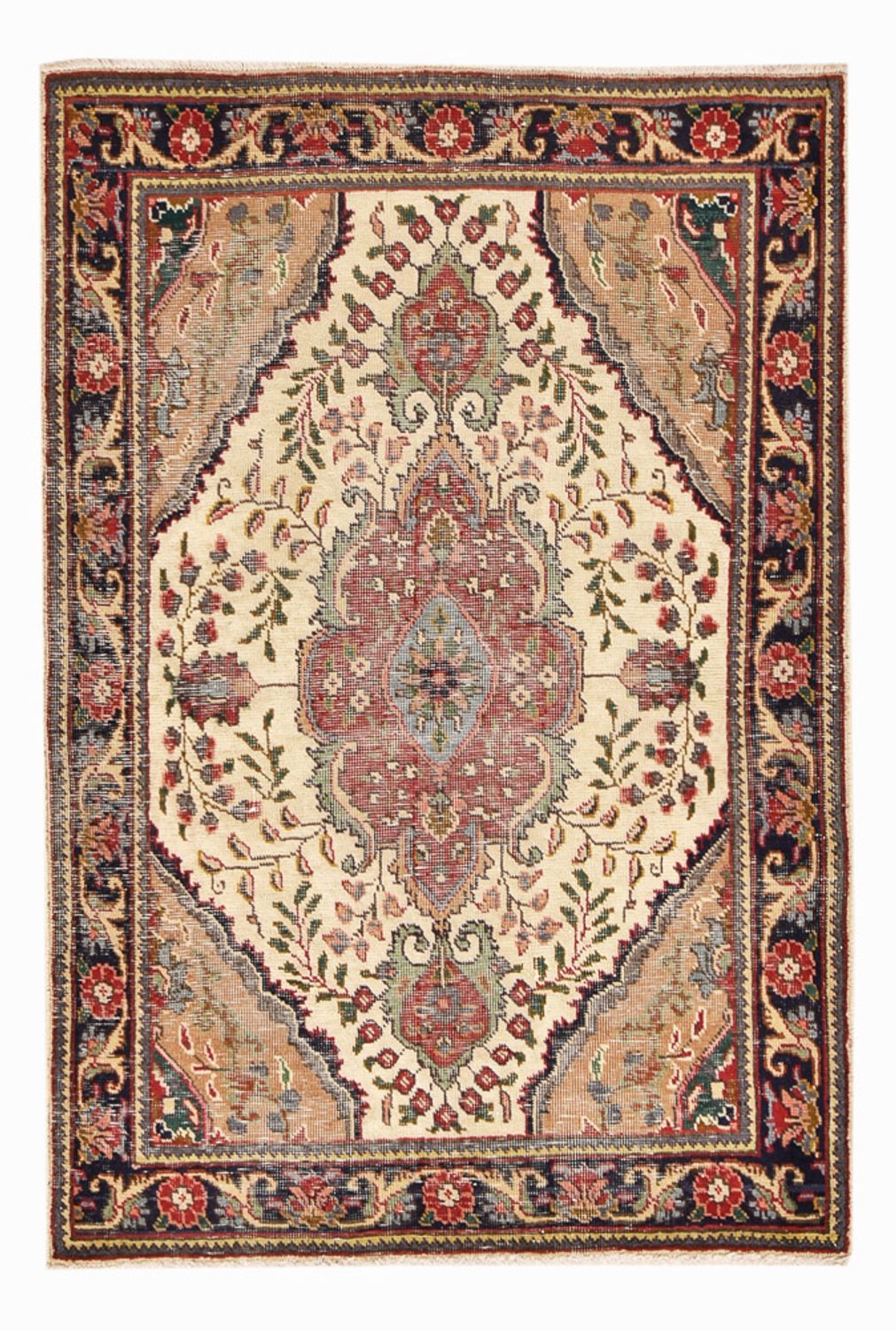 Perzisch tapijt - Tabriz - 146 x 98 cm - veelkleurig