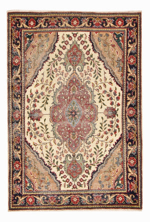 Perzisch tapijt - Tabriz - 146 x 98 cm - veelkleurig