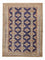 Turkaman tapijt - 136 x 101 cm - donkerblauw