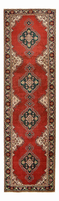 Loper Perzisch tapijt - Tabriz - 340 x 96 cm - rood