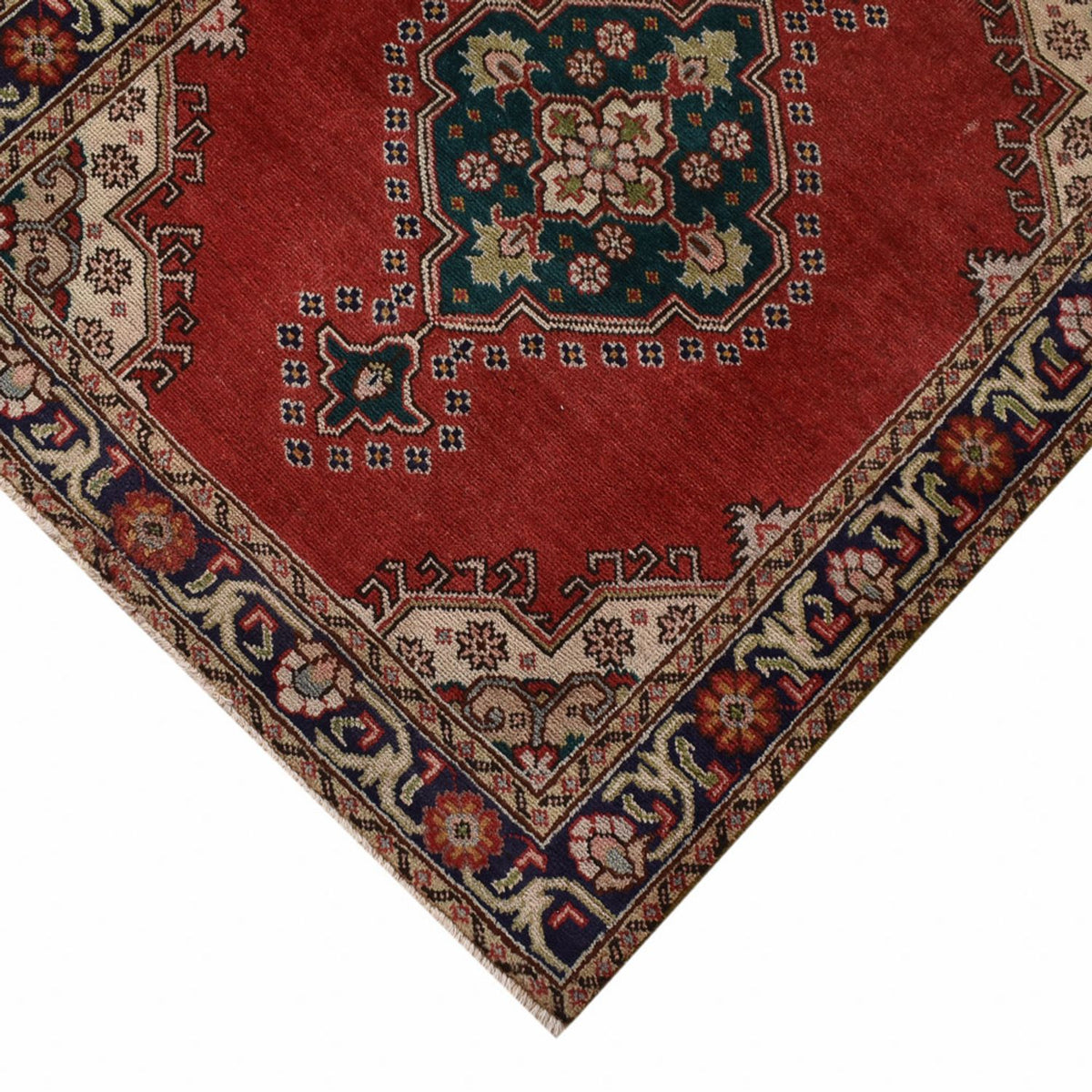Loper Perzisch tapijt - Tabriz - 340 x 96 cm - rood