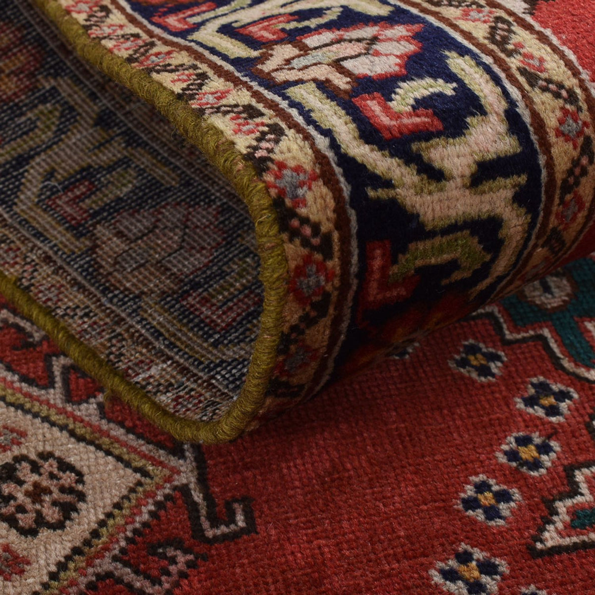 Loper Perzisch tapijt - Tabriz - 340 x 96 cm - rood