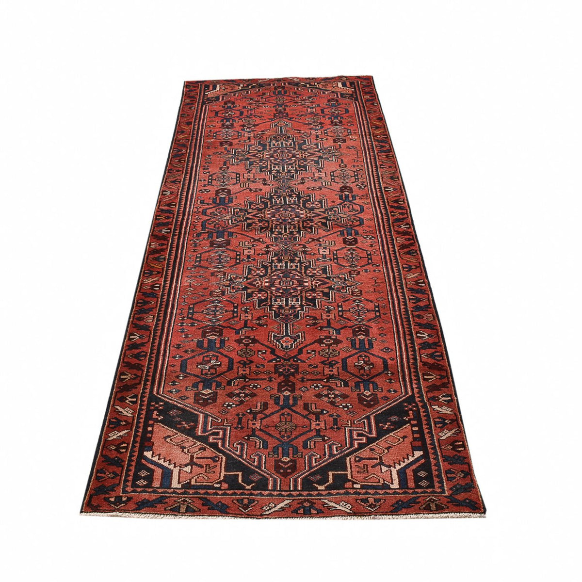Loper Perzisch tapijt - Bijar - 288 x 104 cm - rood