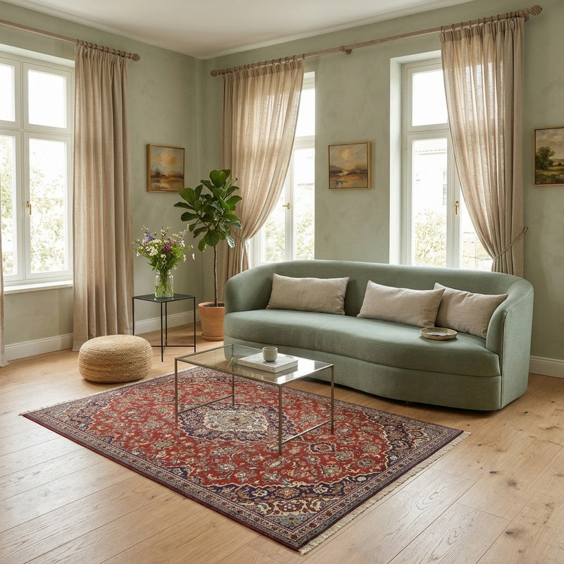 Kashan Tapijt 244x146cm - Perzisch tapijt