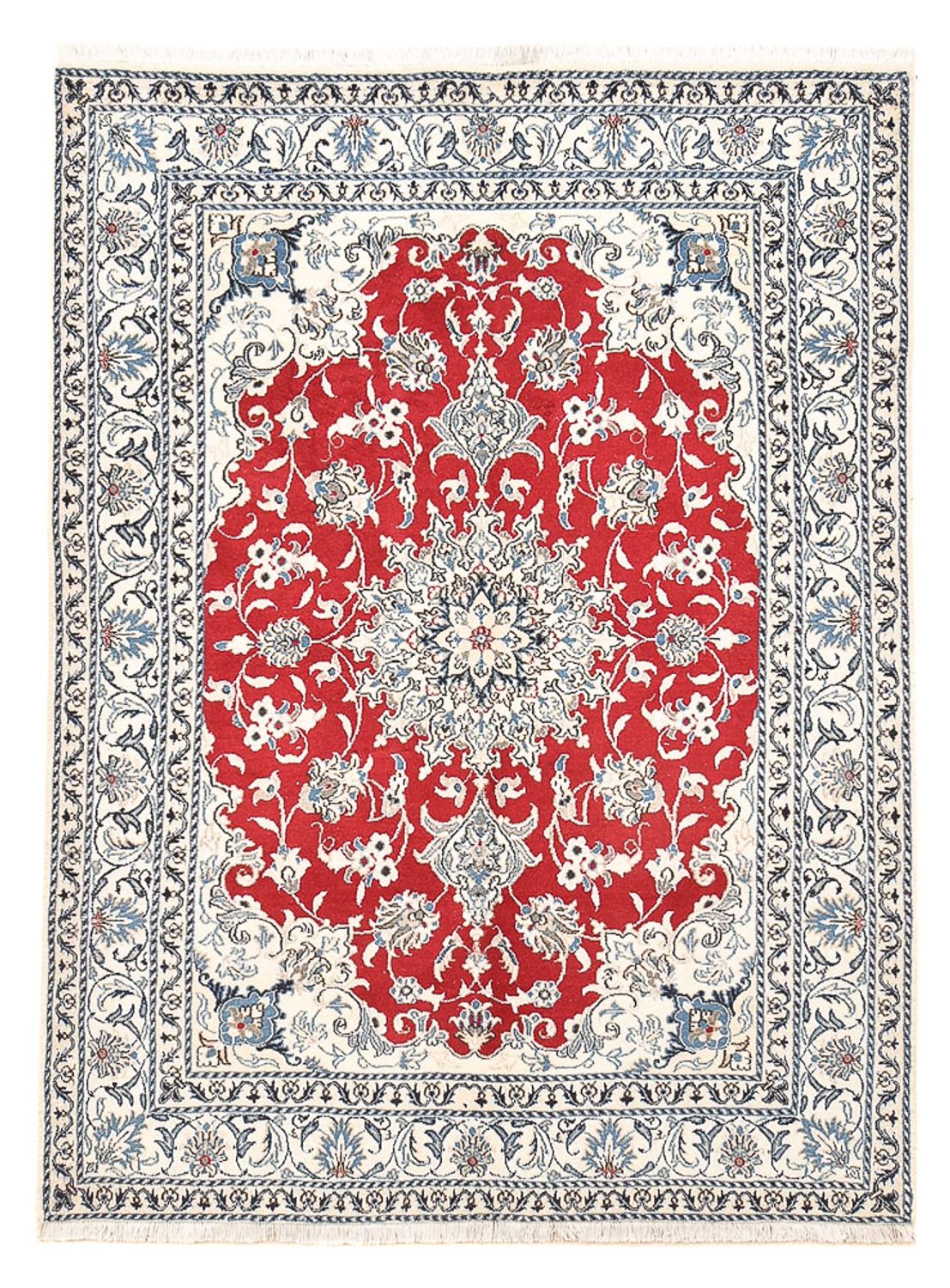Perzisch tapijt - Nain - 200 x 149 cm - rood