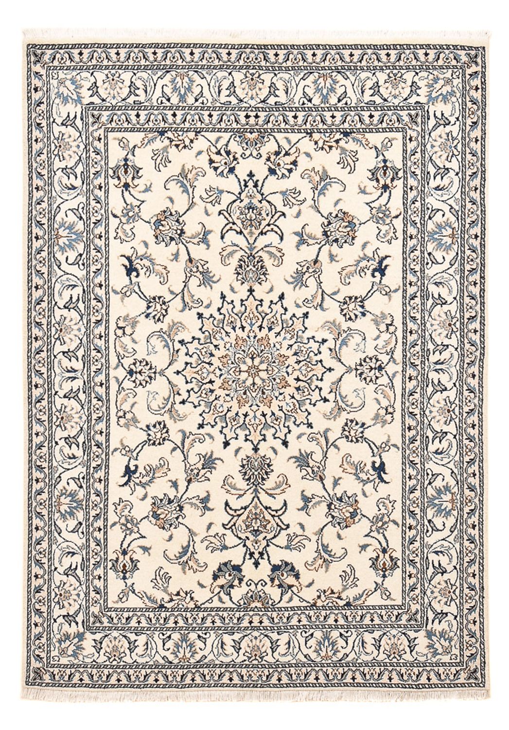 Perzisch tapijt - Nain - 200 x 144 cm - licht beige