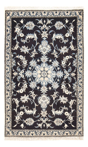 Perzisch tapijt - Nain - 141 x 90 cm - donkerblauw