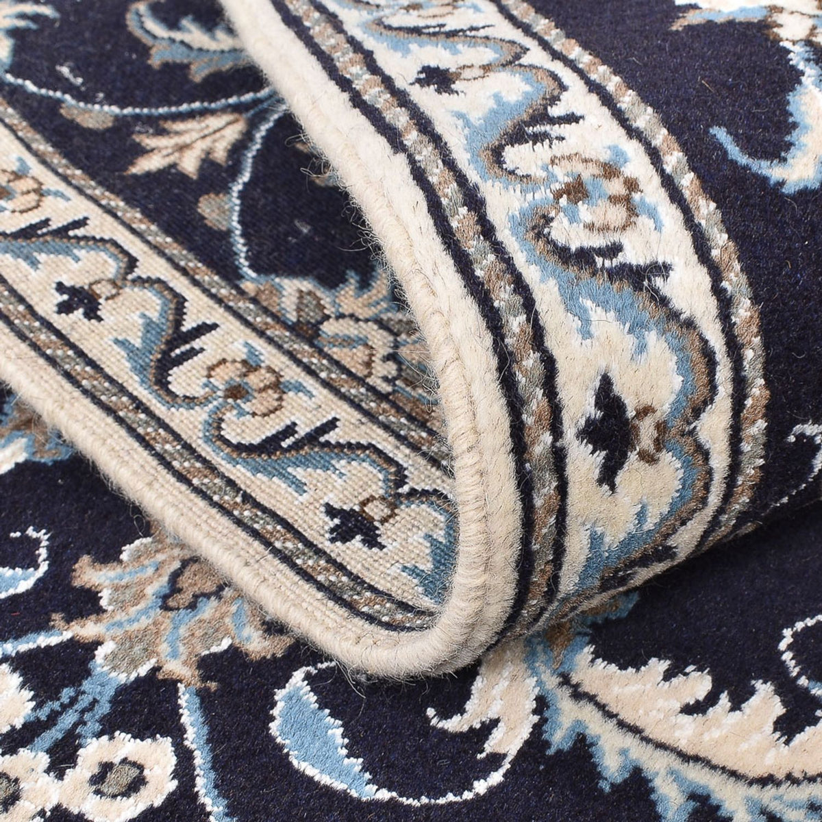 Perzisch tapijt - Nain - 140 x 89 cm - donkerblauw