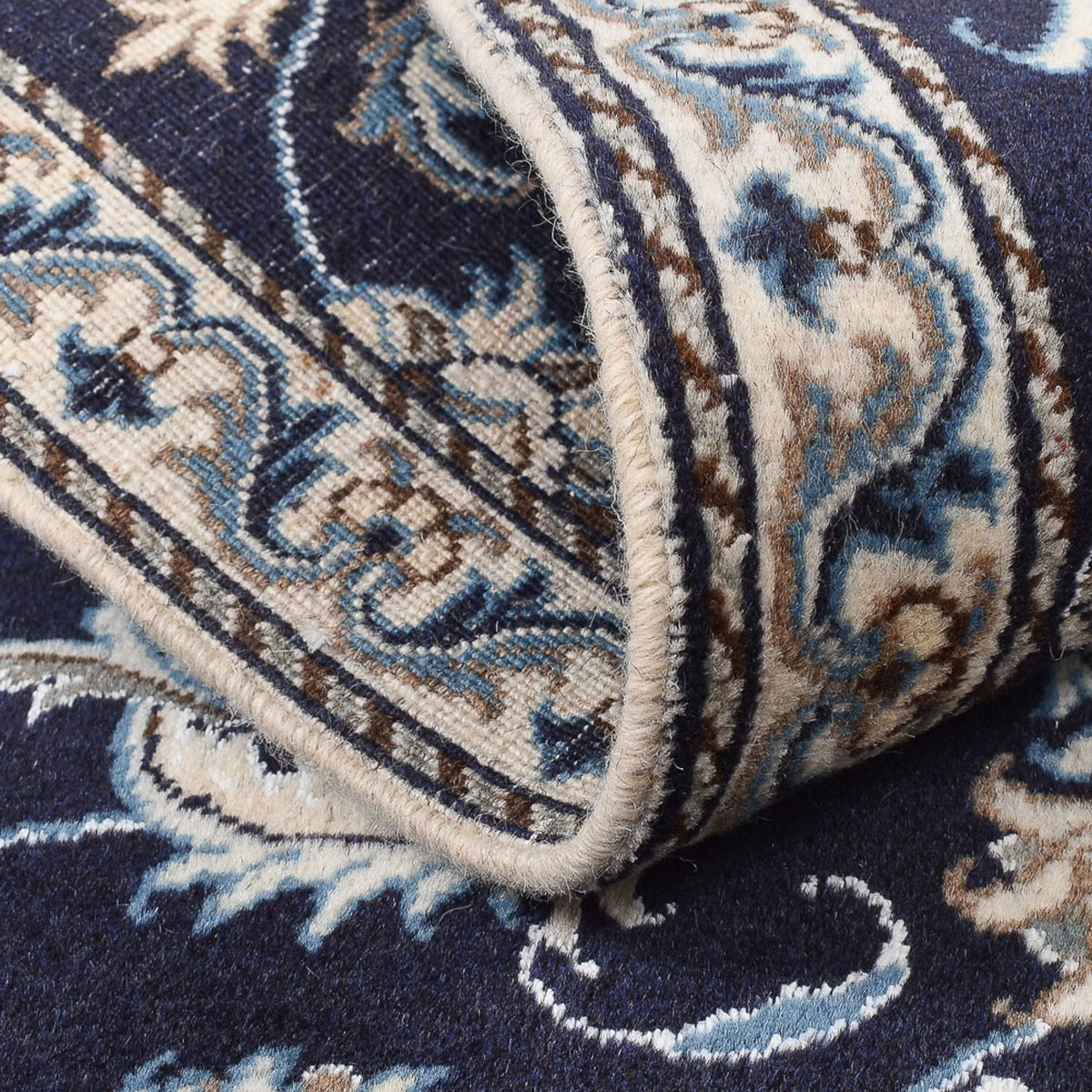 Perzisch tapijt - Nain - 140 x 87 cm - donker beige