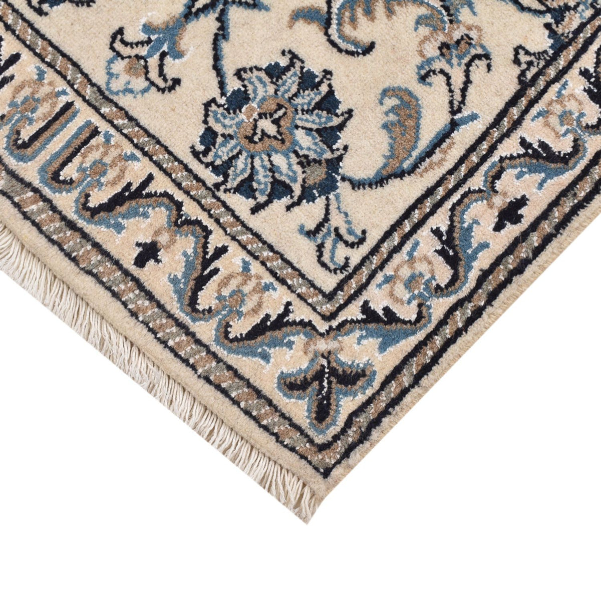 Perzisch tapijt - Nain - 87 x 55 cm - wit  crème