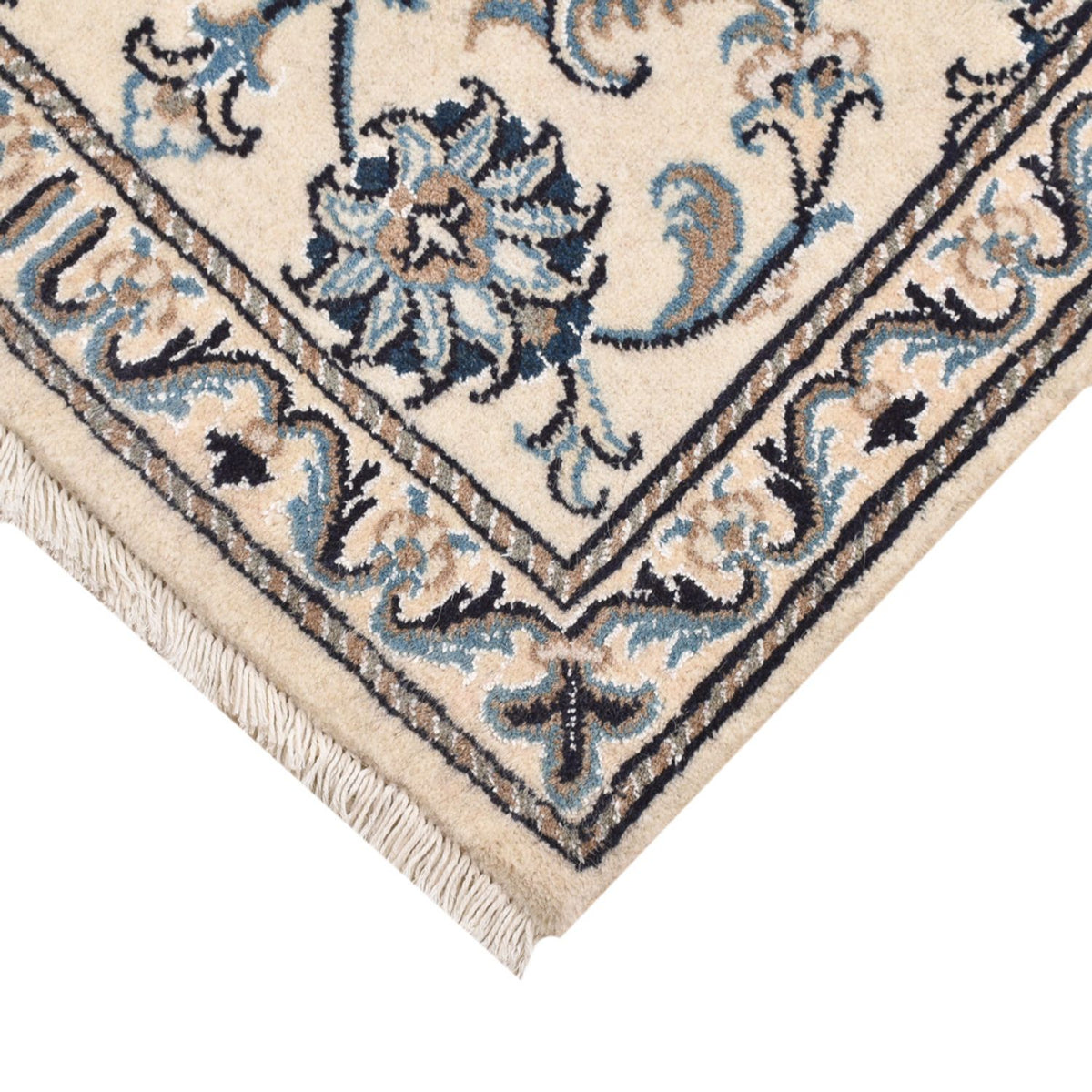 Perzisch tapijt - Nain - 90 x 60 cm - wit  crème