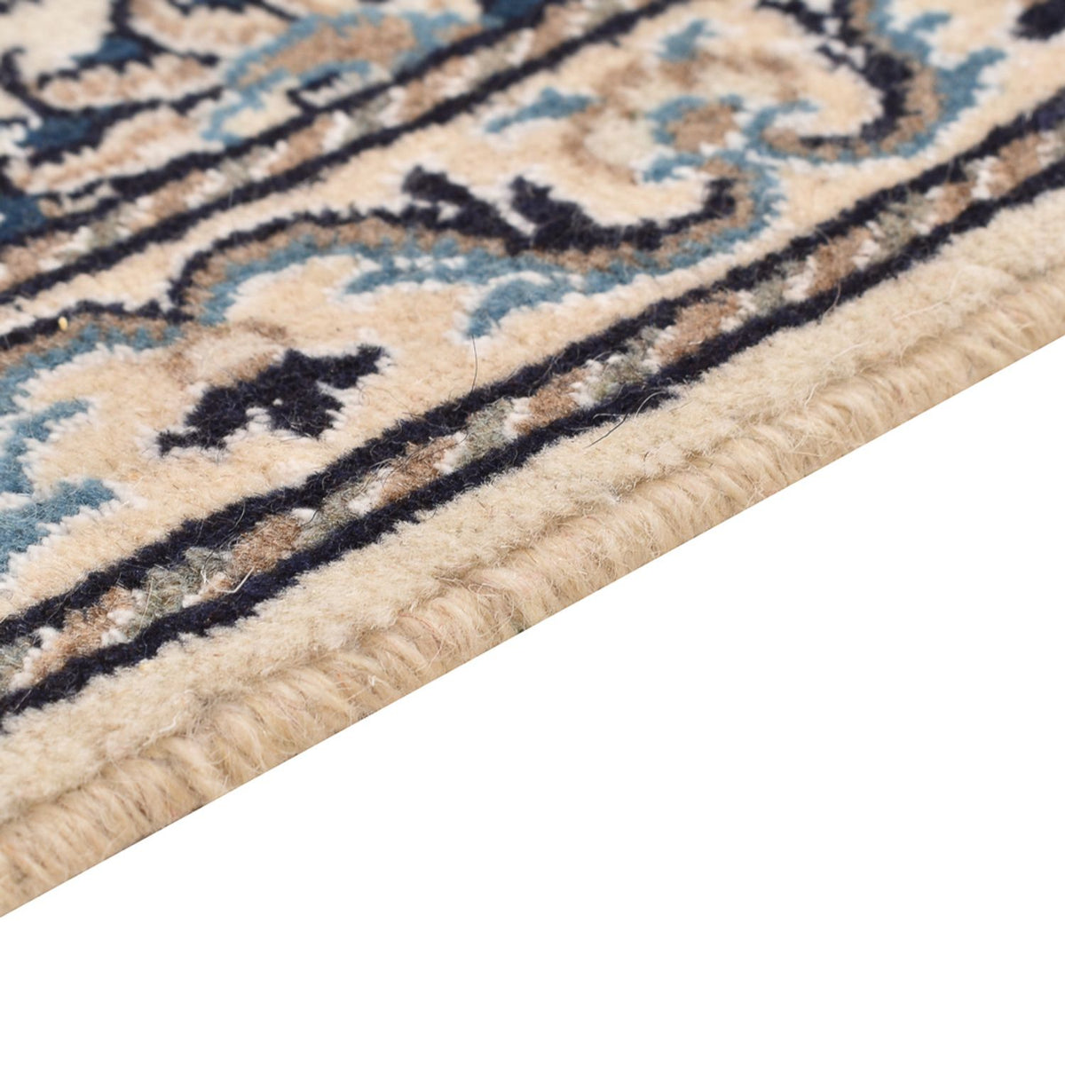 Perzisch tapijt - Nain - 90 x 60 cm - wit  crème