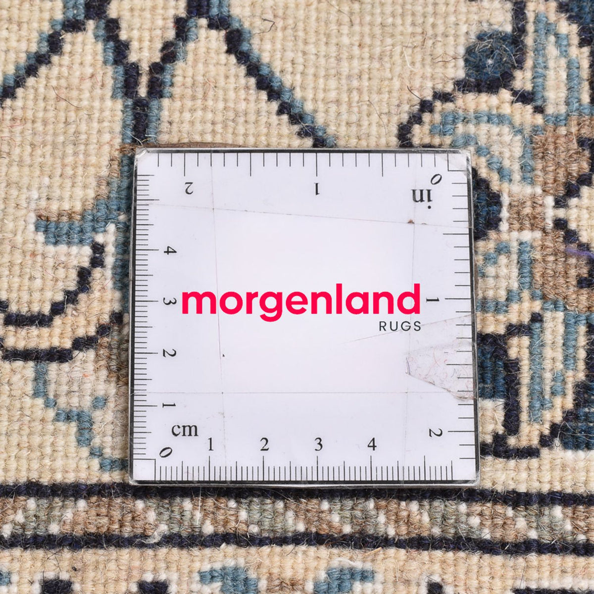 Perzisch tapijt - Nain - 90 x 60 cm - wit  crème