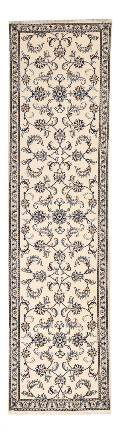 Loper Perzisch tapijt - Nain - 289 x 78 cm - beige