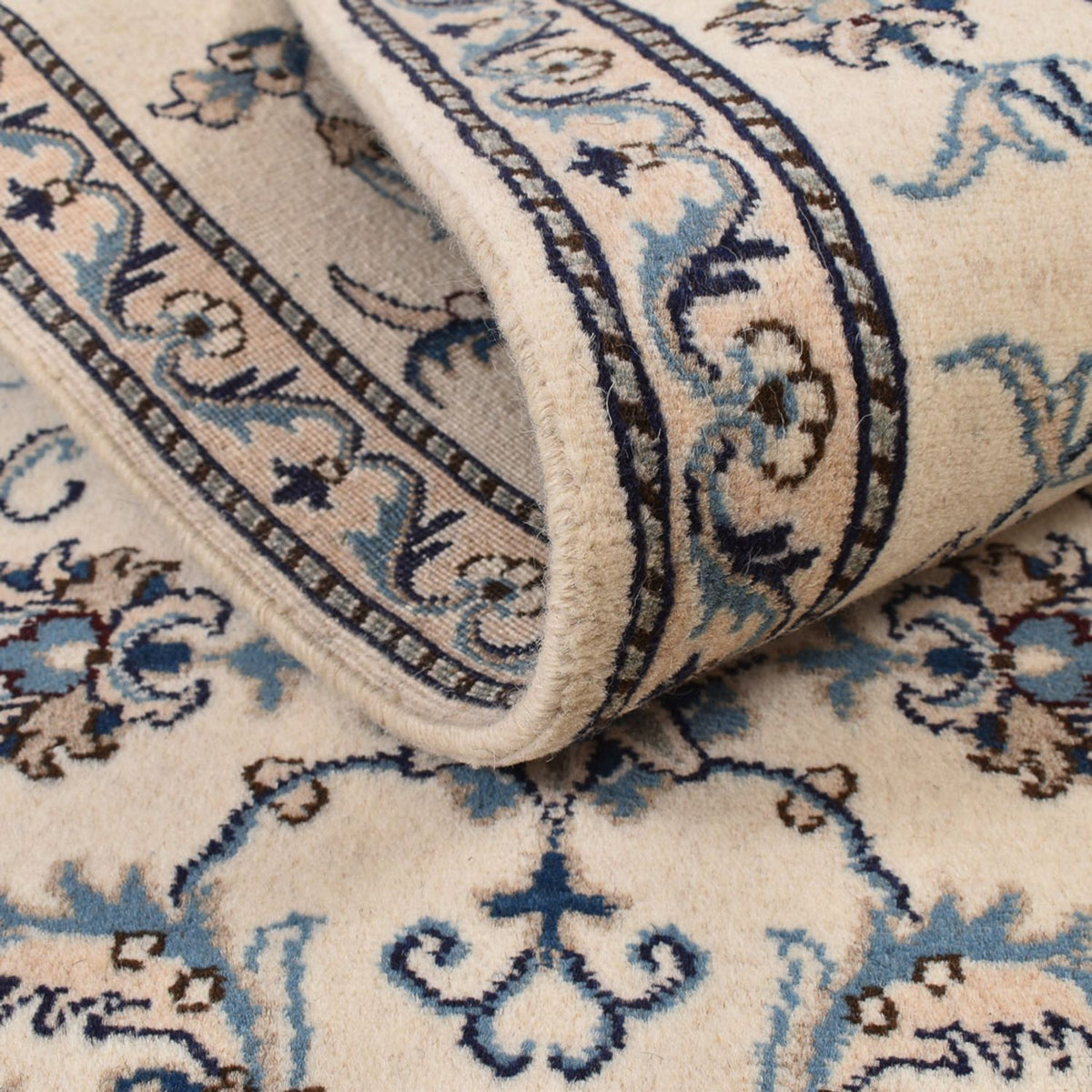 Loper Perzisch tapijt - Nain - 289 x 78 cm - beige