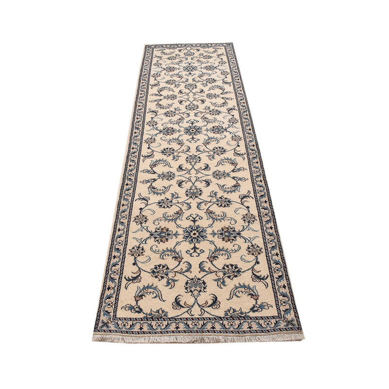 Loper Perzisch tapijt - Nain - 288 x 78 cm - beige