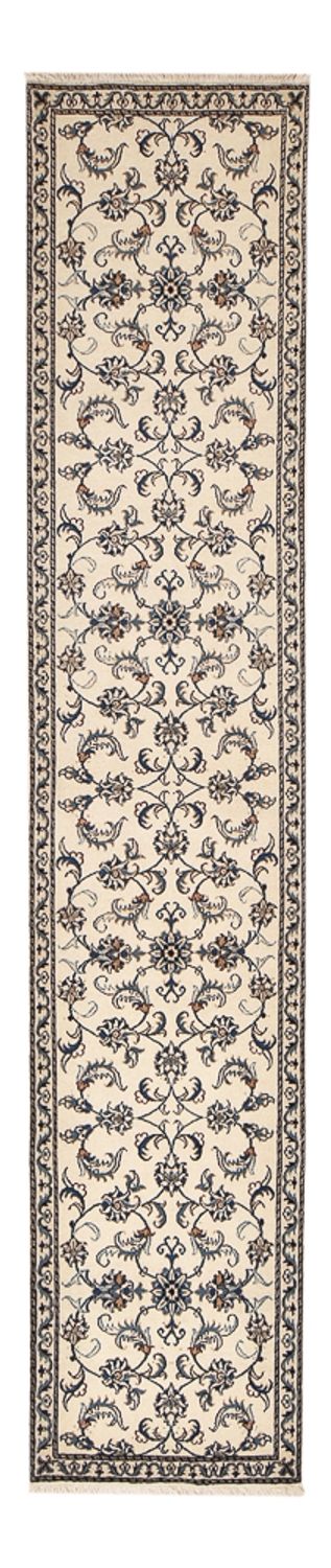 Loper Perzisch tapijt - Nain - 377 x 79 cm - beige