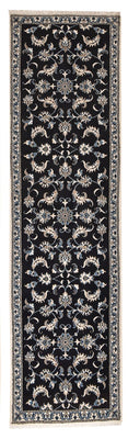 Loper Perzisch tapijt - Nain - 292 x 78 cm - donkerblauw