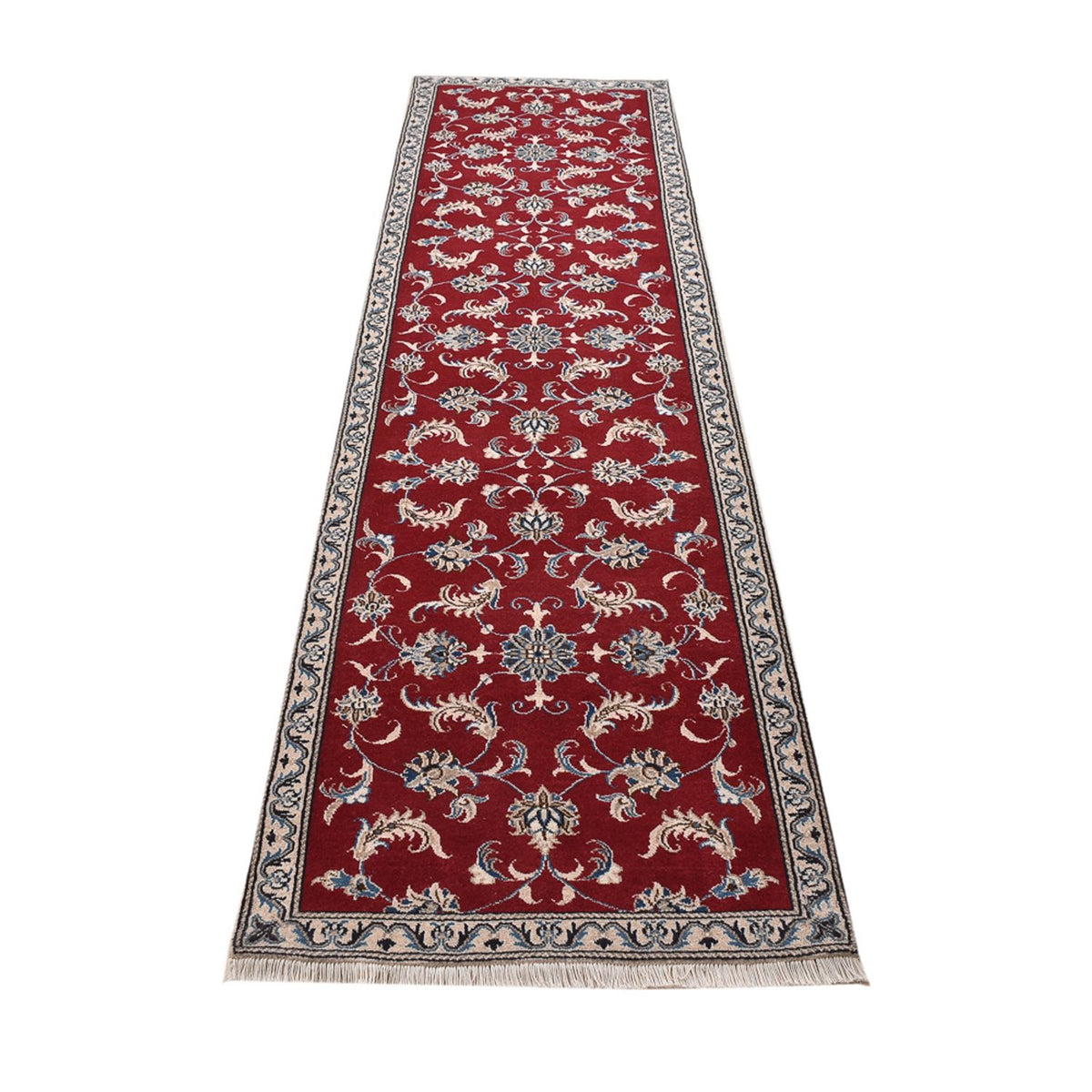 Loper Perzisch tapijt - Nain - 290 x 78 cm - rood