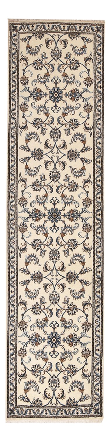 Loper Perzisch tapijt - Nain - 310 x 77 cm - beige