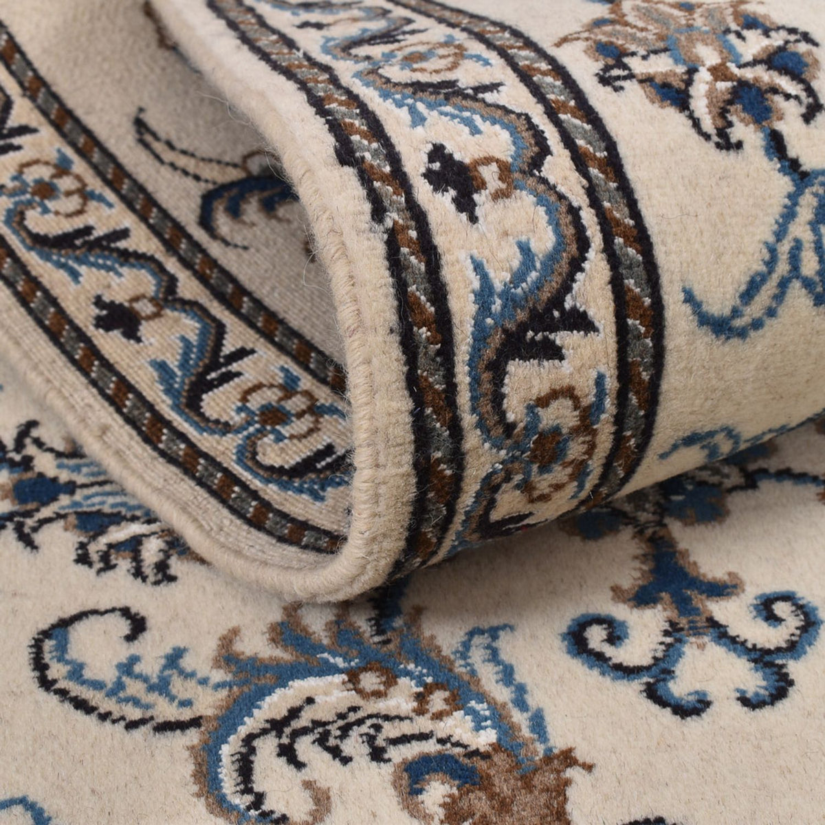 Loper Perzisch tapijt - Nain - 310 x 77 cm - beige