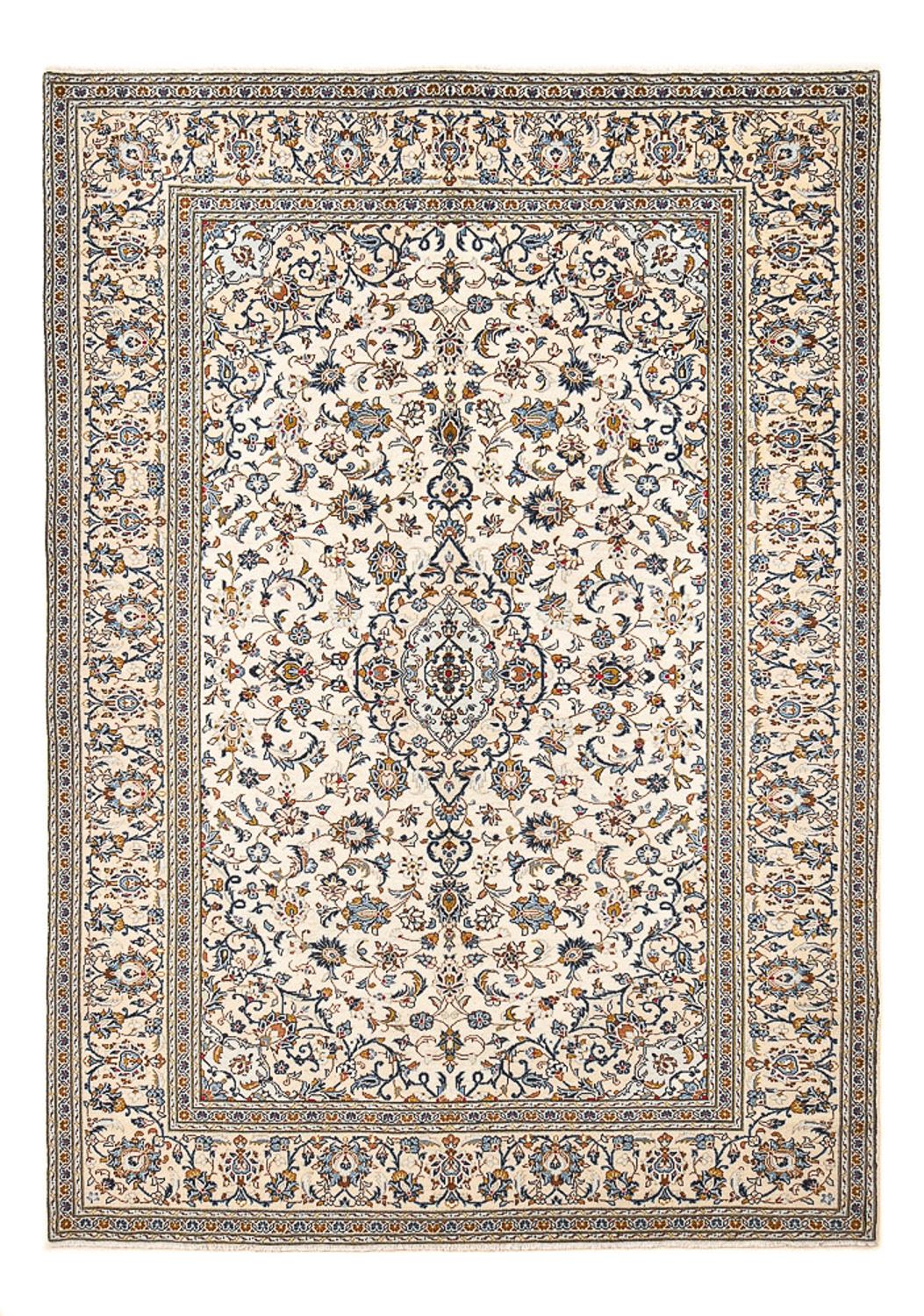 Perzisch tapijt - Keshan - 299 x 203 cm - donker beige