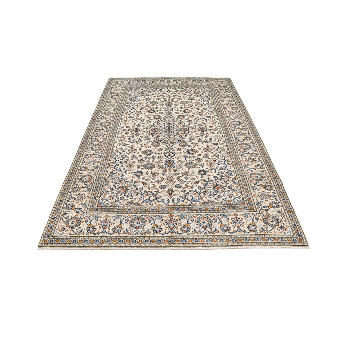 Perzisch tapijt - Keshan - 299 x 203 cm - donker beige