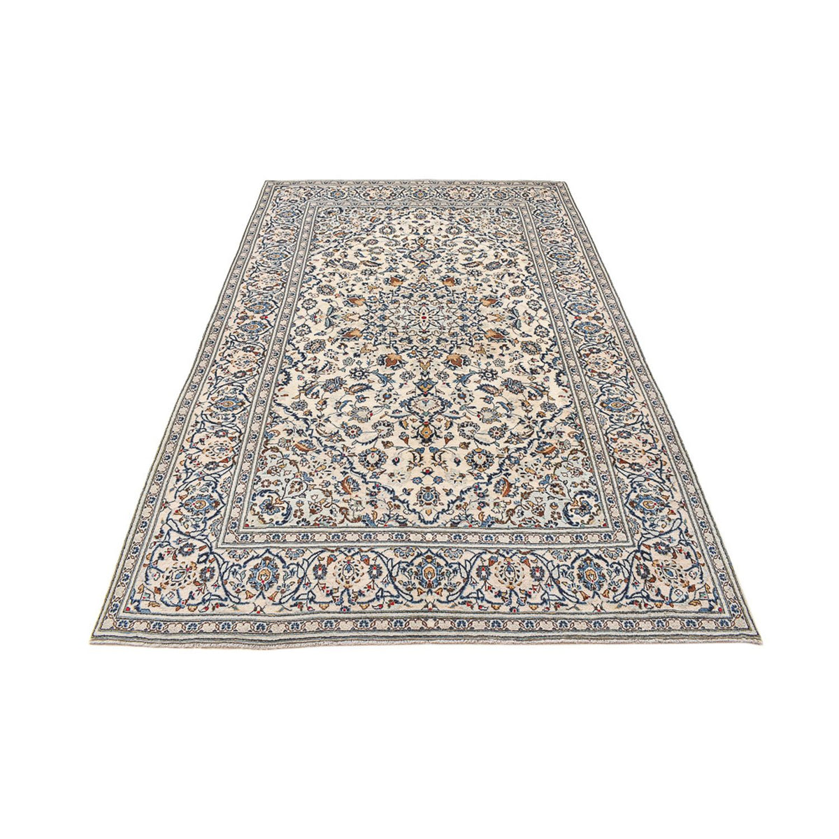 Perzisch tapijt - Keshan - 300 x 195 cm - donker beige