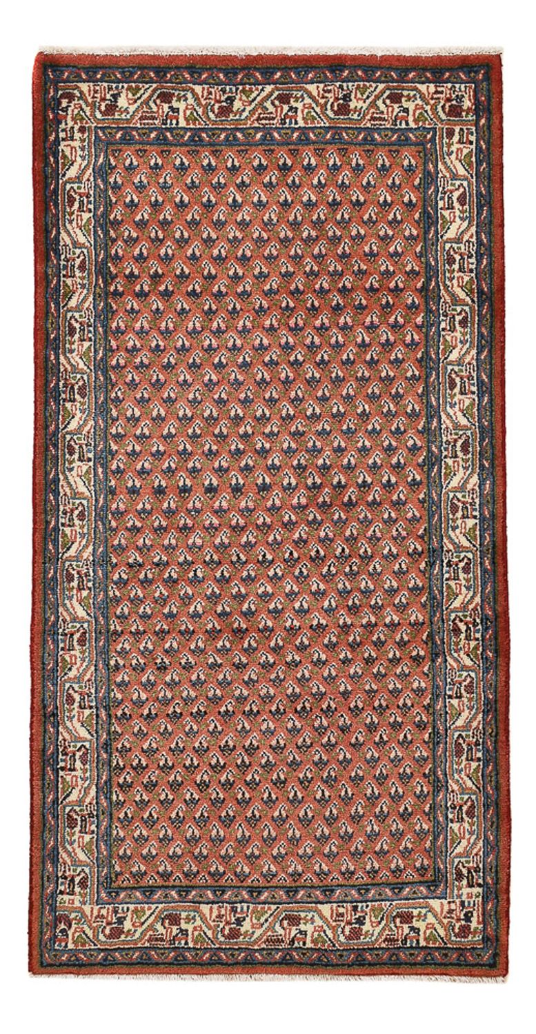 Perzisch tapijt - Mir - 139 x 68 cm - donkerrood