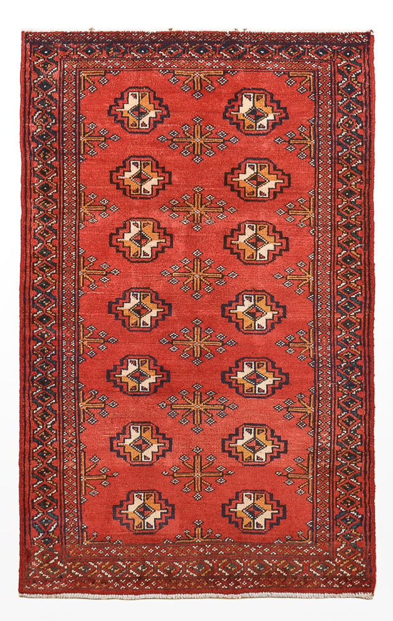 Turkaman tapijt - 116 x 77 cm - rood
