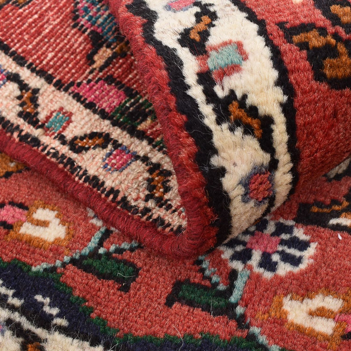 Perzisch Tapijt - Nomadisch - 77 x 54 cm - donkerrood