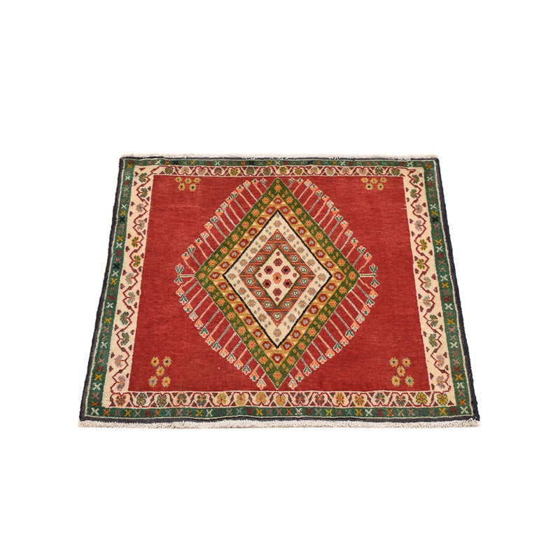 Perzisch Tapijt - Nomadisch vierkant  - 65 x 65 cm - rood