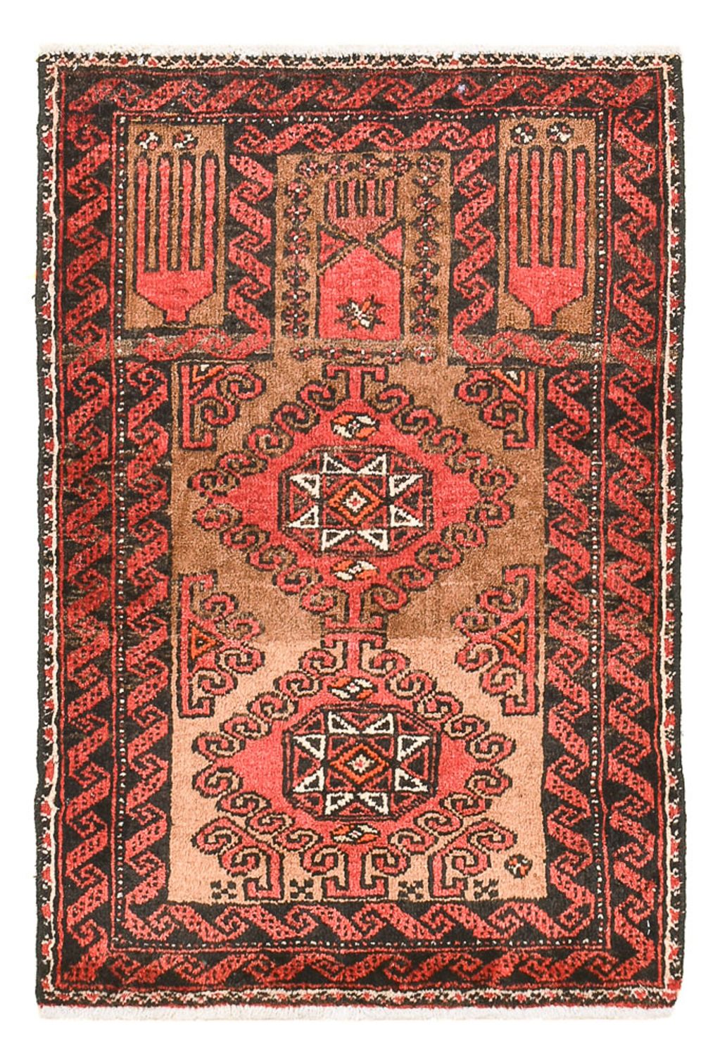 Perzisch Tapijt - Nomadisch - 74 x 52 cm - rood
