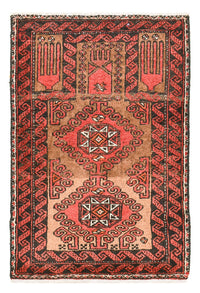 Perzisch Tapijt - Nomadisch - 74 x 52 cm - rood