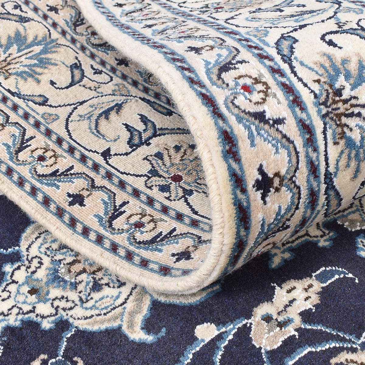 Perzisch tapijt - Nain - 198 x 149 cm - donkerblauw