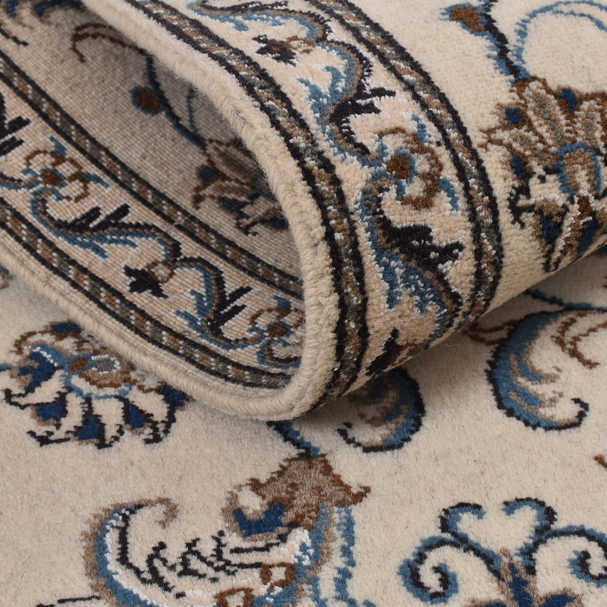 Loper Perzisch tapijt - Nain - 311 x 79 cm - beige