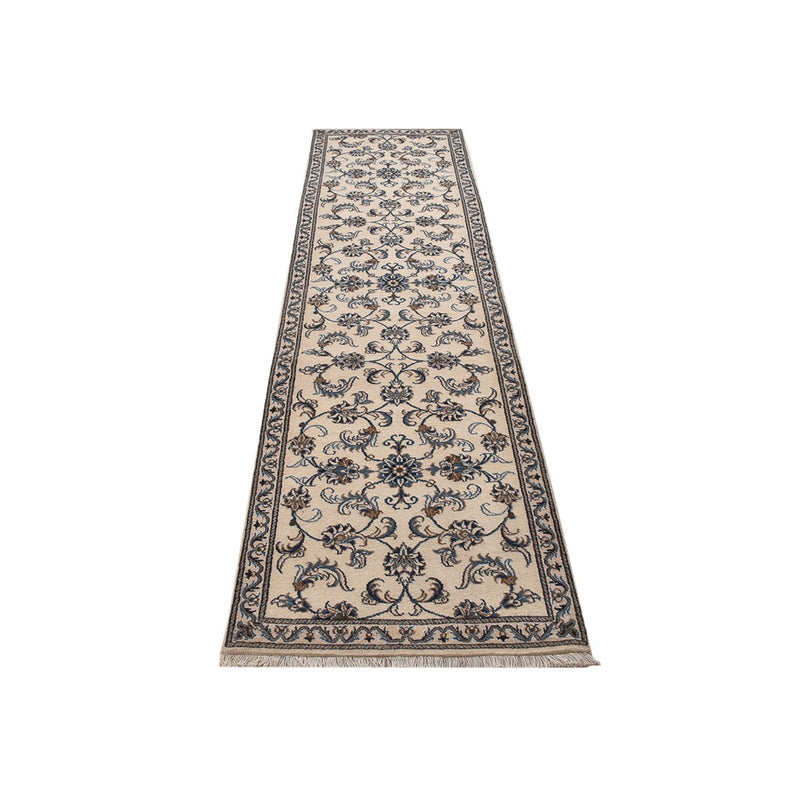 Loper Perzisch tapijt - Nain - 311 x 79 cm - beige