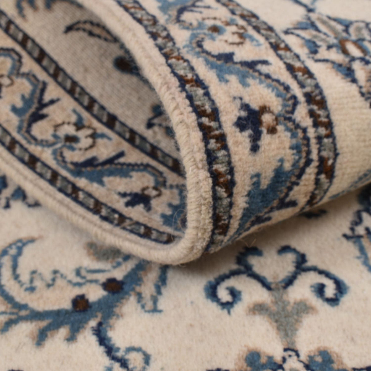 Loper Perzisch tapijt - Nain - 300 x 78 cm - beige