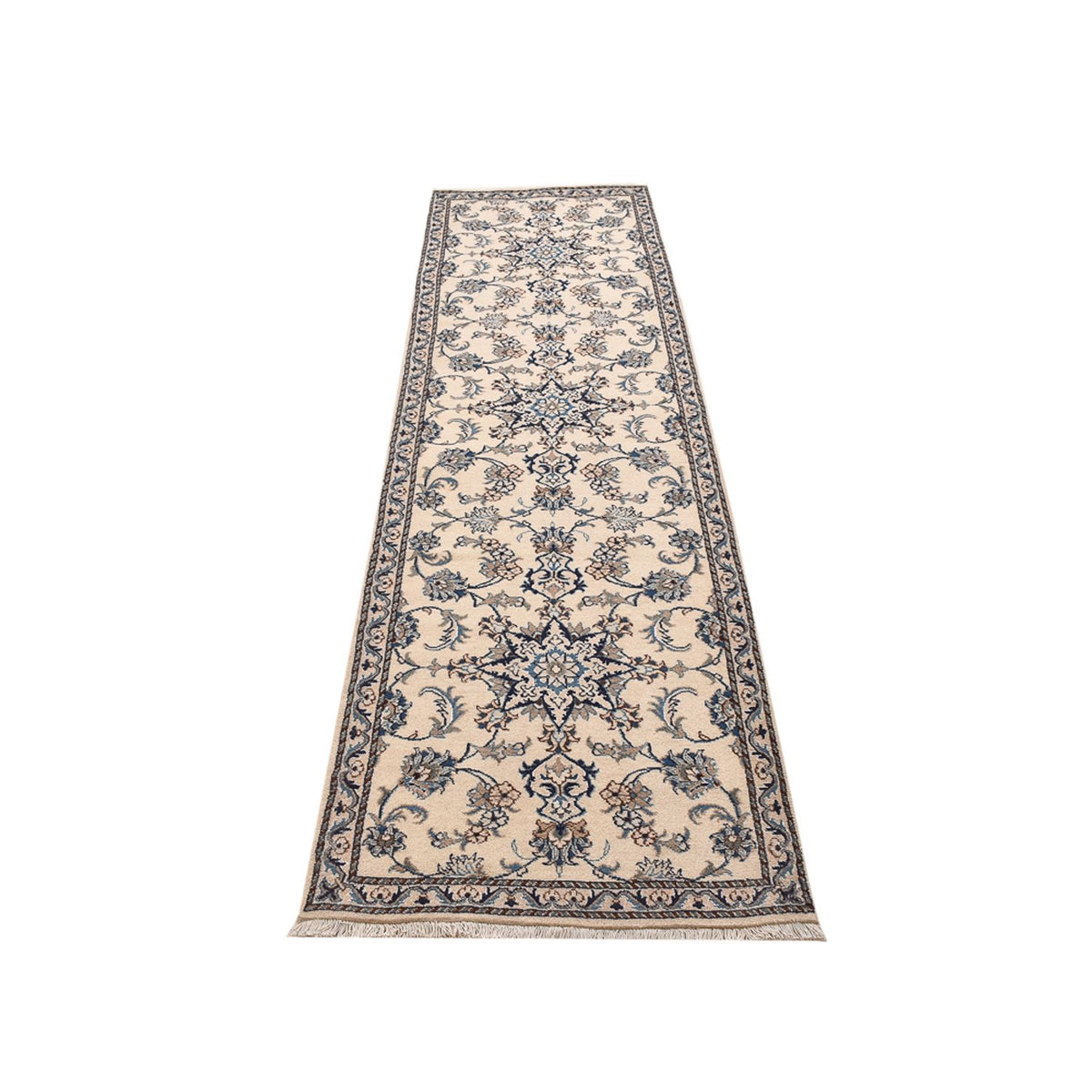 Loper Perzisch tapijt - Nain - 290 x 80 cm - beige