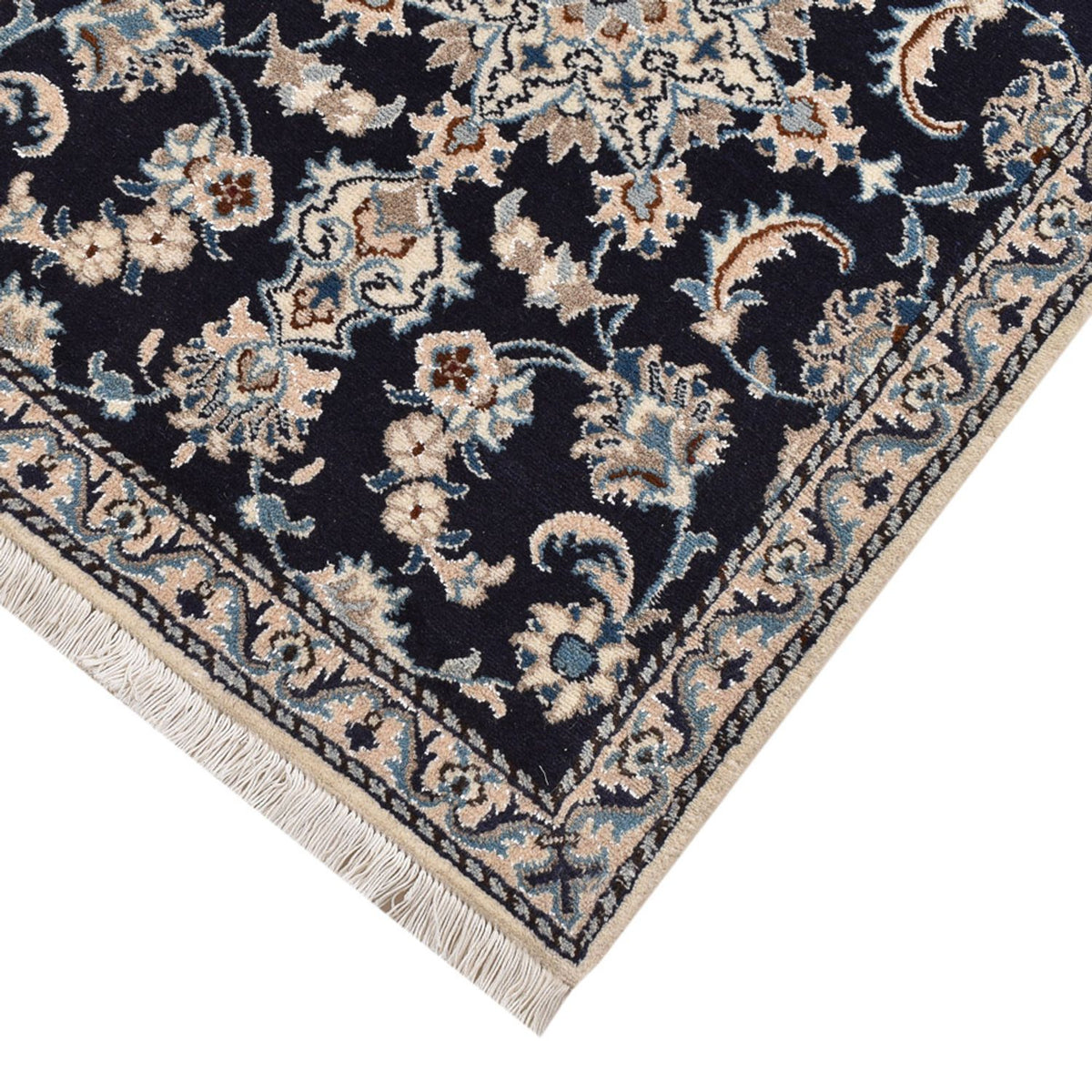 Loper Perzisch tapijt - Nain - 189 x 75 cm - donkerblauw