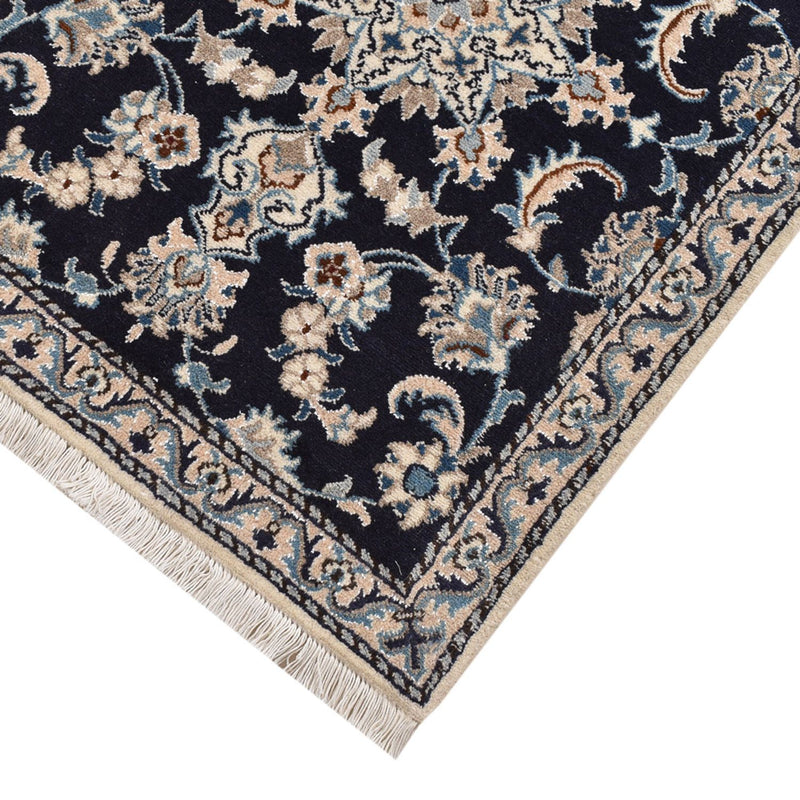 Loper Perzisch tapijt - Nain - 189 x 75 cm - donkerblauw