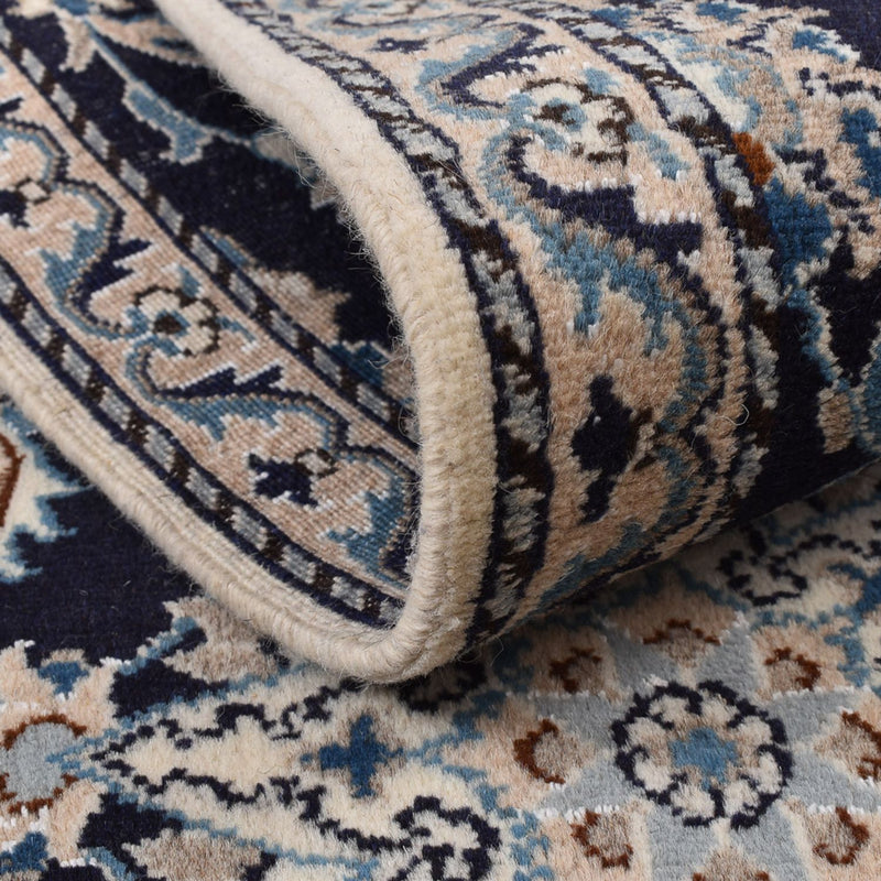 Loper Perzisch tapijt - Nain - 189 x 75 cm - donkerblauw